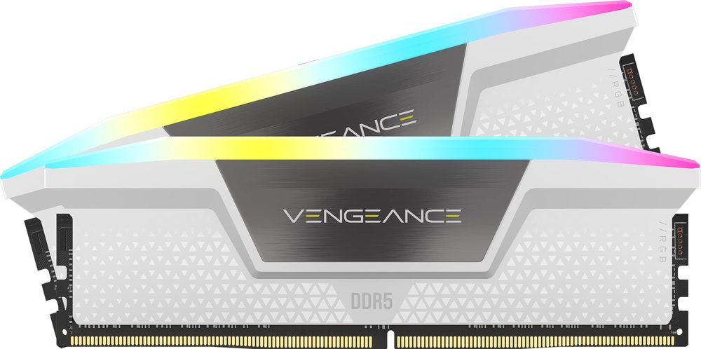 CORSAIR VENGEANCE RGB DDR5 32GB (2X16GB) 6000MHZ CL36 WHITE INTEL - foto 2