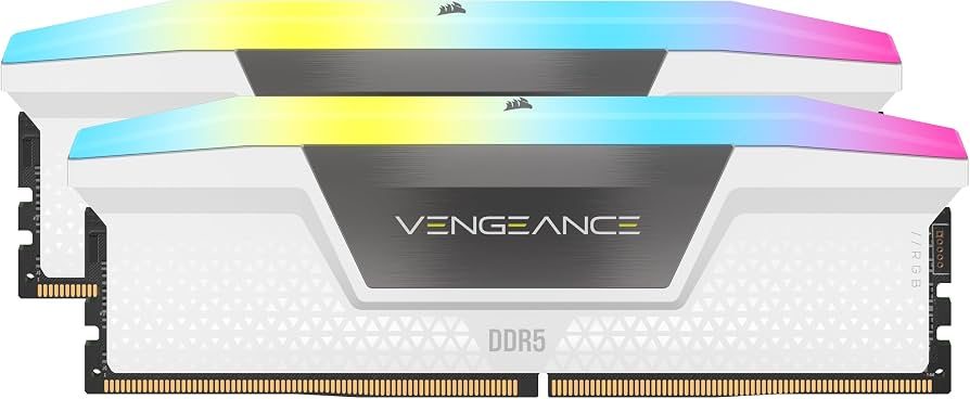 CORSAIR VENGEANCE RGB DDR5 32GB (2X16GB) 6000MHZ CL36 WHITE INTEL - foto 4