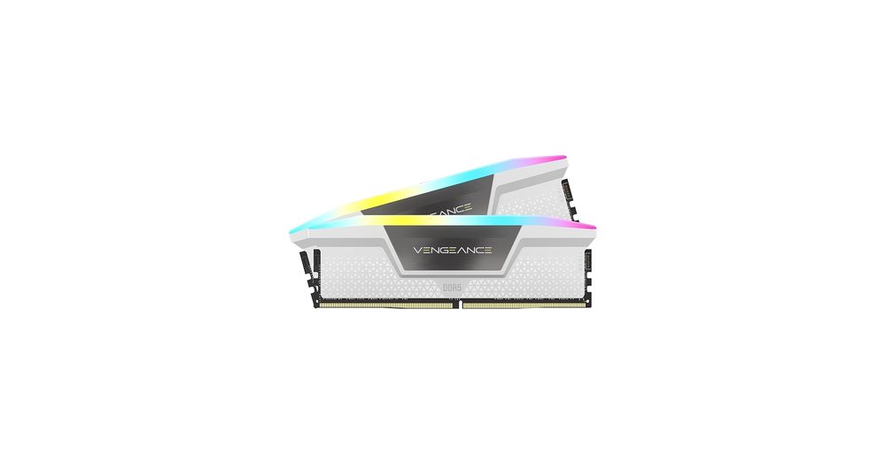 CORSAIR VENGEANCE RGB DDR5 32GB (2X16GB) 6400MHZ CL36 WHITE INTEL - foto 4