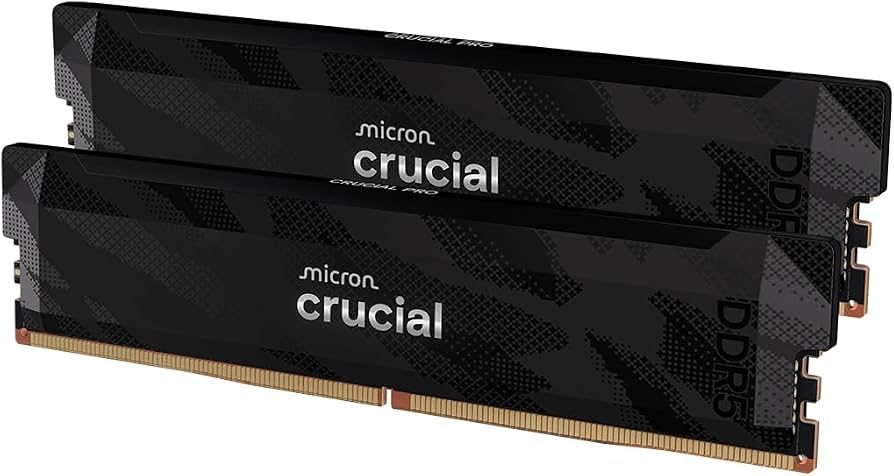 CRUCIAL GAMING 2X16 DDR5 BLACK 6400 CL32 - foto 2