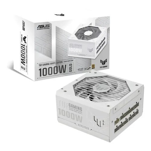 Fuente De Poder ASUS Tuf Gaming 1000W 80+ Plus Gold White Edition - 1000W
