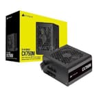 Fuente De Poder Corsair CX750M 80 Plus Bronze Semimodular Black - foto 1