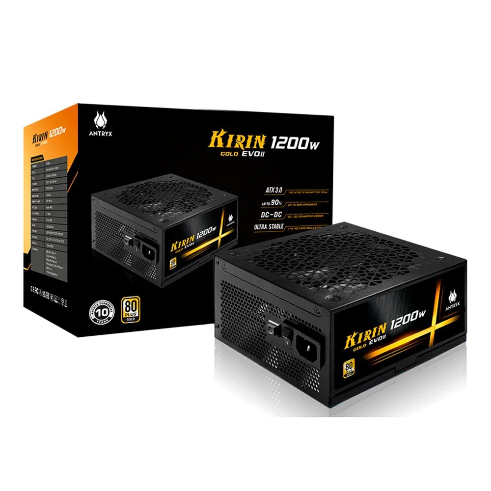 Fuente De Poder Lian Li Edge 1200G Black 1200W 80 Plus Gold Modular