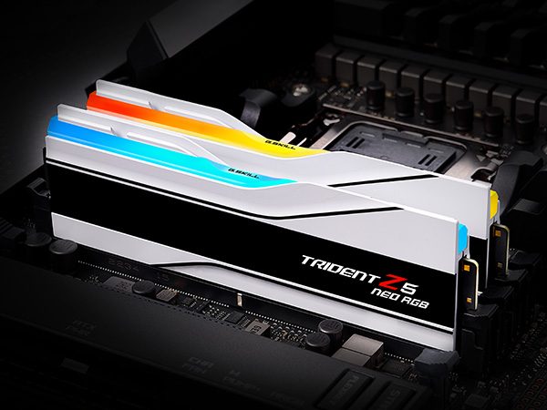 GSKILL TRIDENT Z5 NEO RGB 32GB (2X16GB) 6400MHZ CL32 WHITE EXPO - foto 2