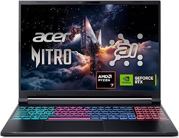 LAPTOP ACER Nitro V 16 AI - 16" WUXGA 180HZ - AMD Ryzen 7 260 - 16GB DDR5 - 1TB SSD - RTX 5070 - W11 - foto 3