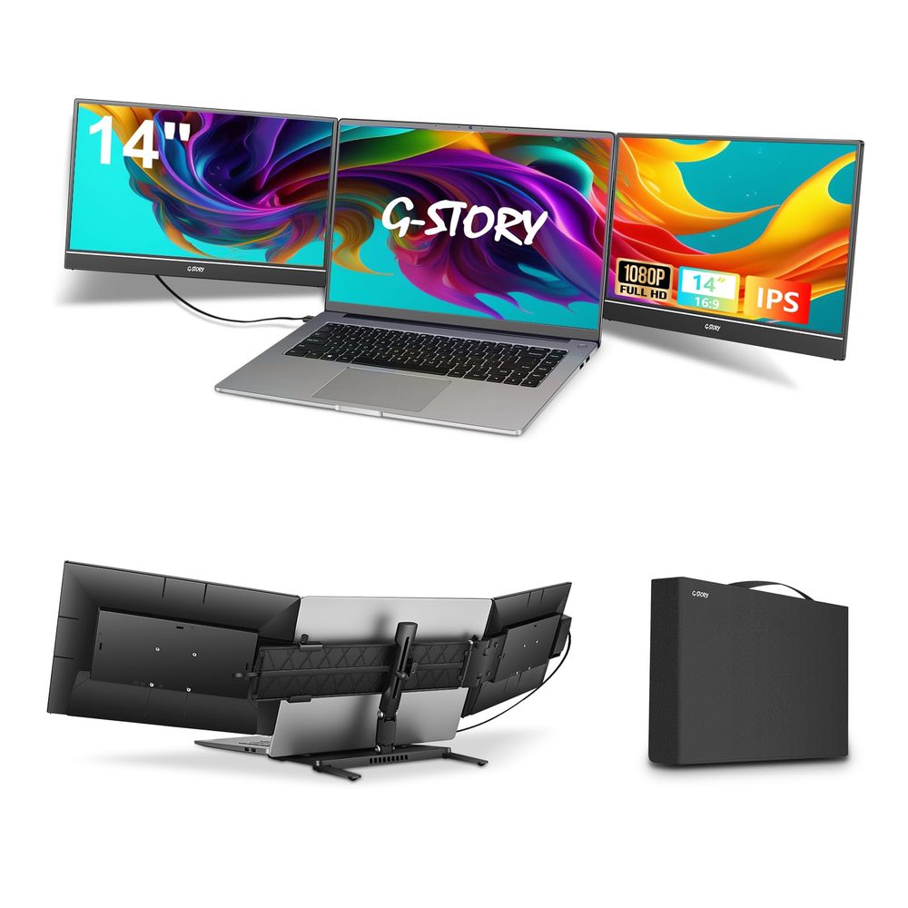 MONITOR PORTABLE G-STORY 14'' - 1080P FHD IPS 60HZ - foto 3