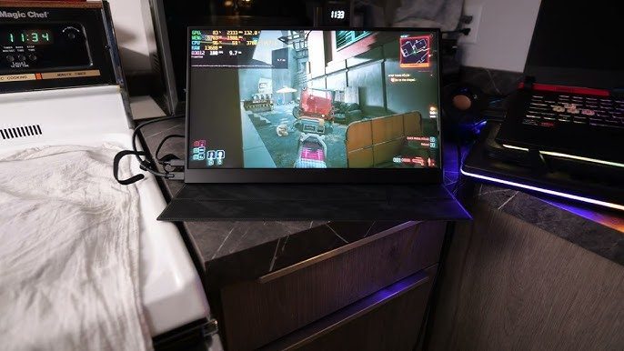MONITOR PORTABLE LASITU 16'' - 1440P QHD IPS 144HZ FUNDA - foto 2