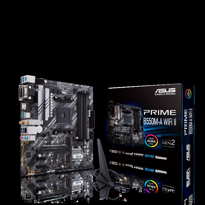 PLACA MADRE B550M-A AC ASUS PRIME WIFI - AMD AM4 - foto 2