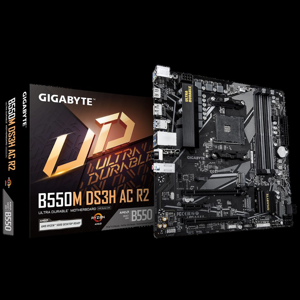 PLACA MADRE B550M GIGABYTE DS3H AC R2 WIFI - AMD AM4 - foto 2