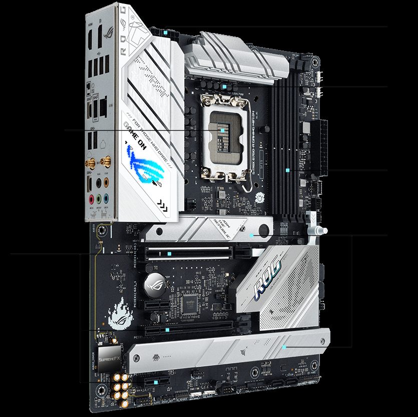 PLACA MADRE B760 ASUS ROG STRIX A GAMING WIFI - INTEL LGA1700 - foto 3