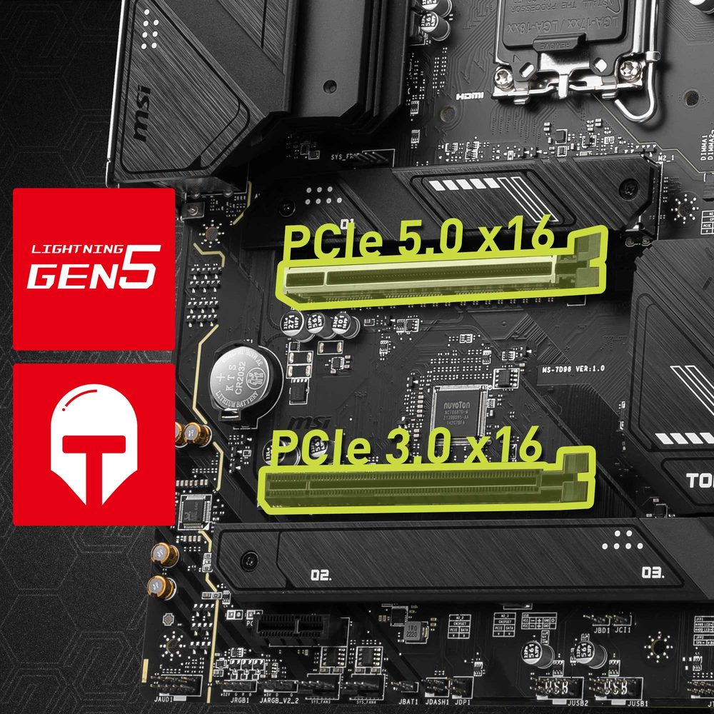 PLACA MADRE B760 MSI TOMAHAWK WIFI - INTEL LGA 1700 - foto 3