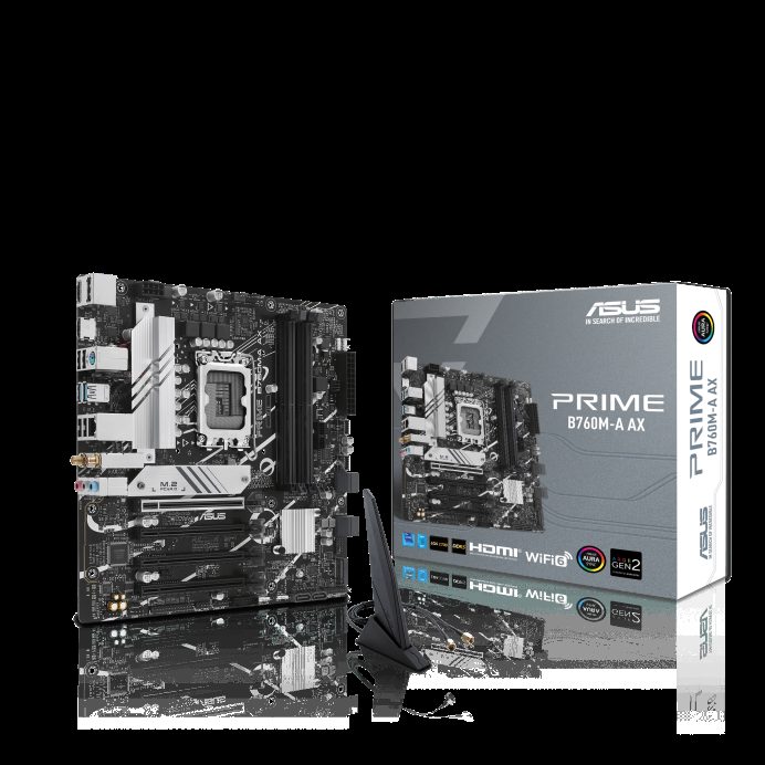 PLACA MADRE B760M-A AX ASUS PRIME WIFI - INTEL LGA1700 - foto 2