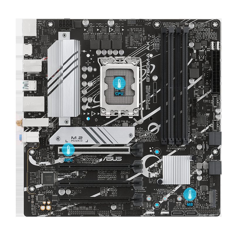 PLACA MADRE B760M-A AX ASUS PRIME WIFI - INTEL LGA1700 - foto 4