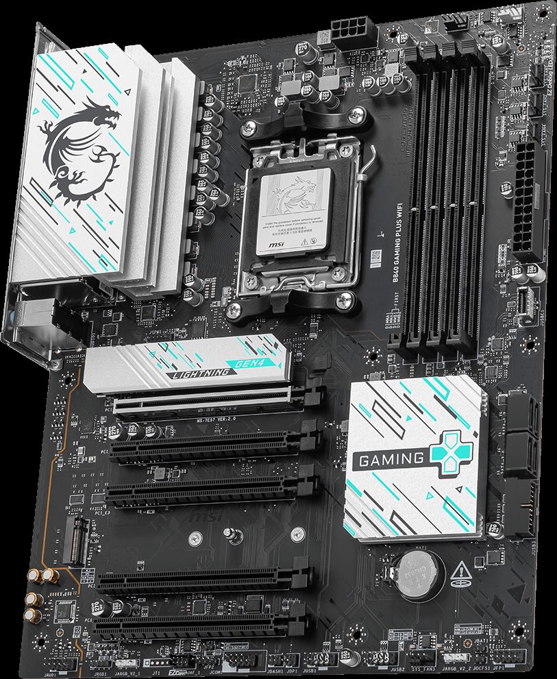 PLACA MADRE B840 MSI GAMING PLUS WIFI - AMD AM5 - foto 2