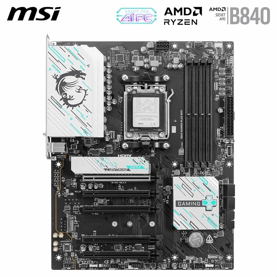 PLACA MADRE B840 MSI GAMING PLUS WIFI - AMD AM5 - foto 3