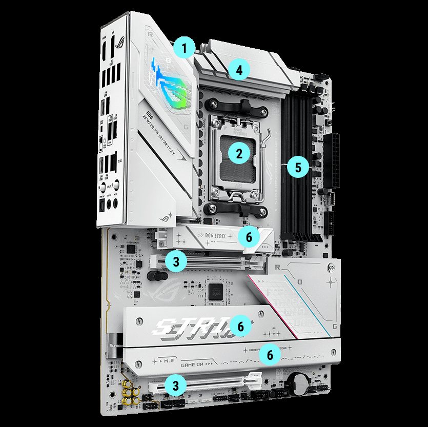 PLACA MADRE B850-A ASUS ROG STRIX A GAMING WIFI - AMD AM5 - foto 4