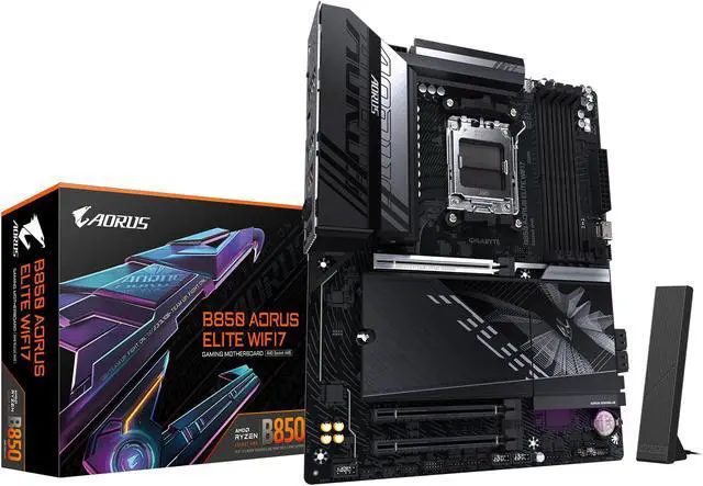 PLACA MADRE B850 GIGABYTE AORUS ELITE WIFI7 ICE - AMD AM5 - foto 4