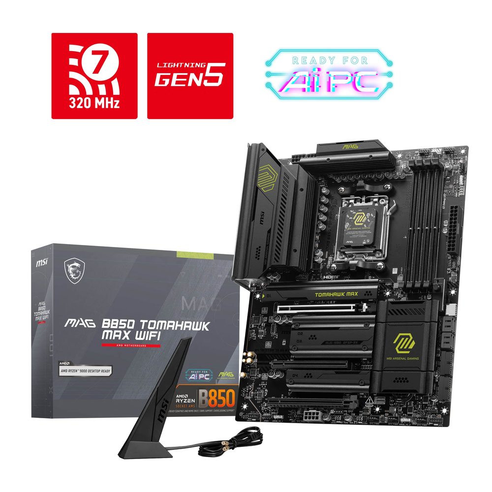 PLACA MADRE B850 MSI TOMAHAWK WIFI - AMD AM5 - foto 2