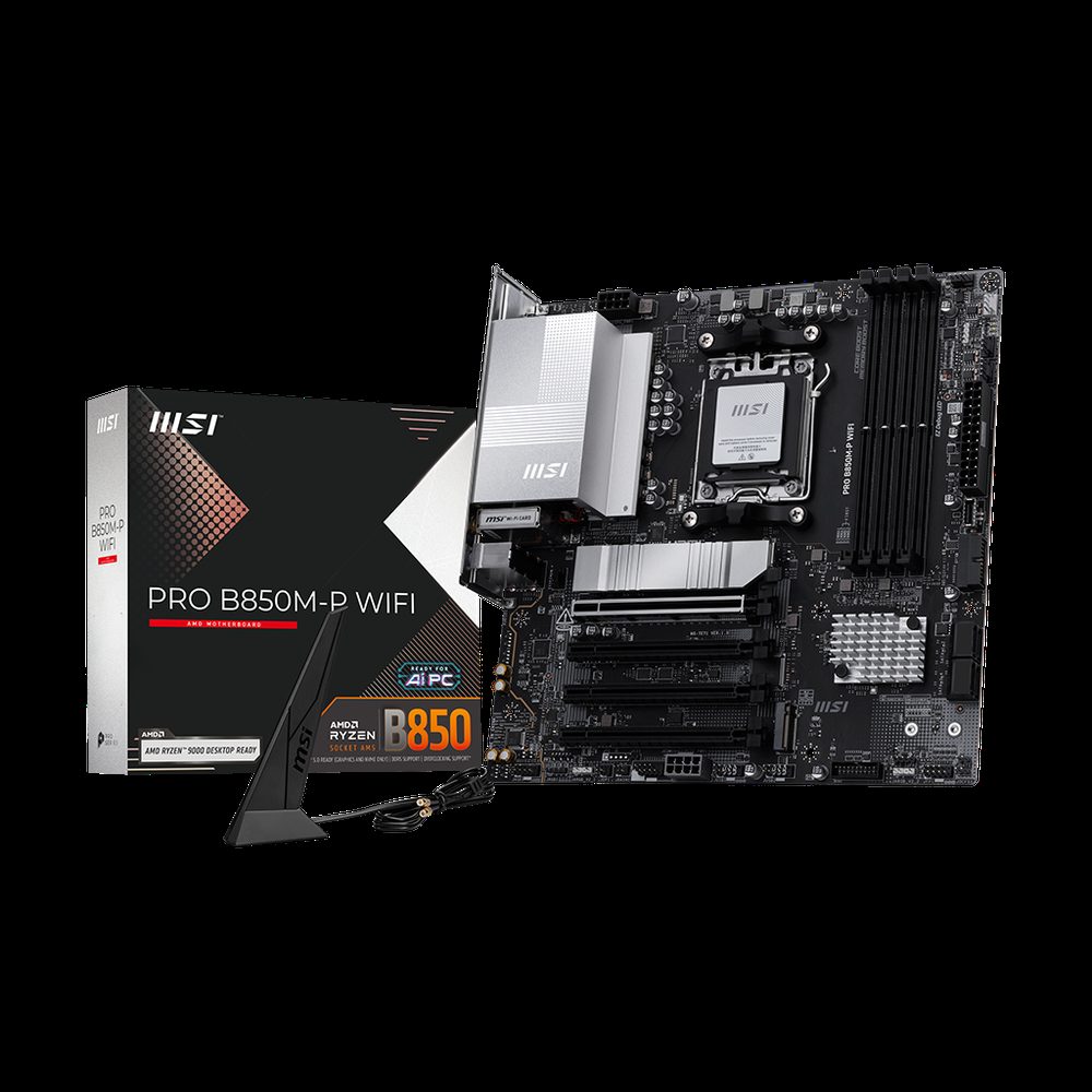 PLACA MADRE B850M-P MSI PRO WIFI - AMD AM5 - foto 2