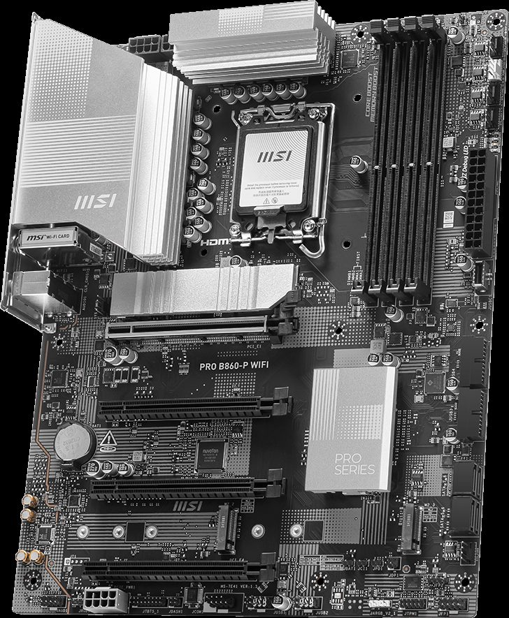PLACA MADRE B860M MSI PRO WiFi - INTEL LGA 1851 - foto 3