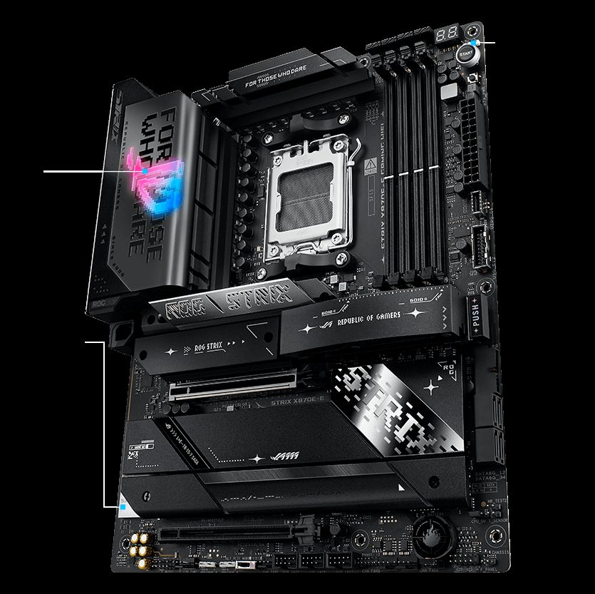 PLACA MADRE X870E ASUS ROG STRIX E GAMING WIFI - AM5 - foto 3