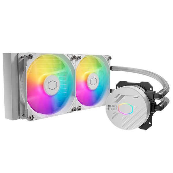REFRIGERACION LIQUIDA COOLER MASTER ELITE LIQUID 240 WHITE ARGB - foto 2