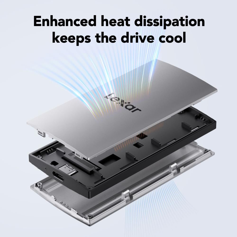 SSD 2TB EXTERNO LEXAR SSD PÓRTATIL ES3 1050 MB-s - foto 4
