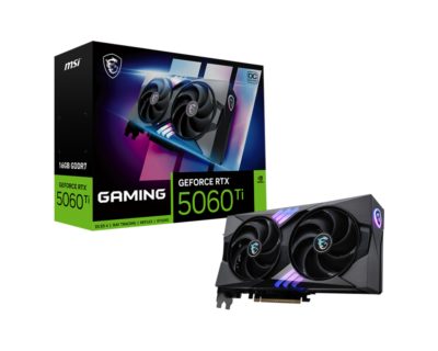 TARJETA DE VIDEO NVIDIA GEFORCE RTX 5060TI 16GB MSI SHADOW 2X - 2 FANS - foto 3
