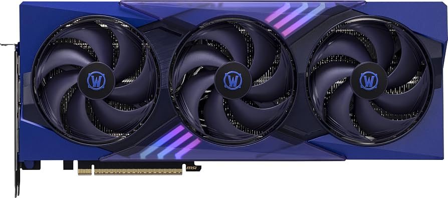 TARJETA DE VIDEO NVIDIA GEFORCE RTX 5070 MSI 12GB WORLD WARCRAFT MIDNICHT VOID OC - foto 3