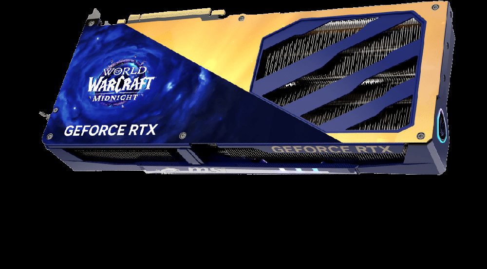 TARJETA DE VIDEO NVIDIA GEFORCE RTX 5070 MSI 12GB WORLD WARCRAFT MIDNICHT VOID OC - foto 4