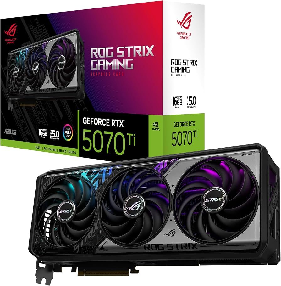 TARJETA DE VIDEO NVIDIA GEFORCE RTX 5070TI ASUS ROG STRIX - foto 3