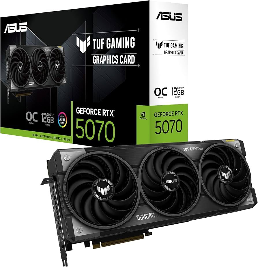 TARJETA VIDEO NVIDIA GEFORCE RTX 5070 ASUS TUF GAMING OC 12GB GDDR7 - foto 2
