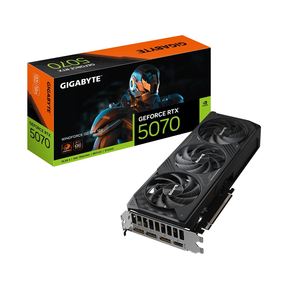 TARJETA VIDEO NVIDIA GEFORCE RTX 5070 GIGABYTE WINDFORCE - 12GB