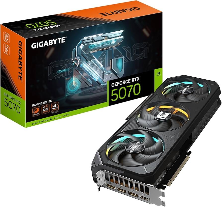 TARJETA VIDEO NVIDIA GEFORCE RTX 5070 GIGABYTE WINDFORCE - 12GB - foto 3