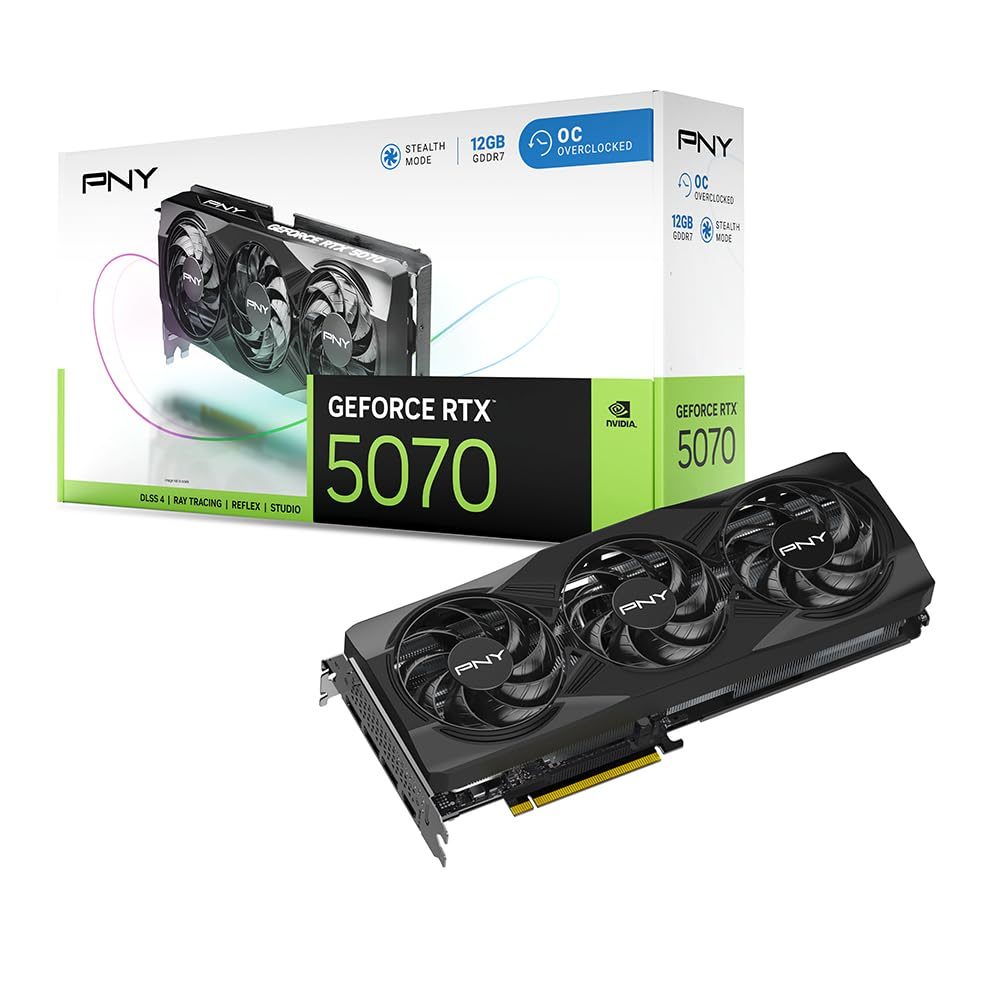 TARJETA VIDEO NVIDIA GEFORCE RTX 5070 PNY OC - 12GB - foto 4