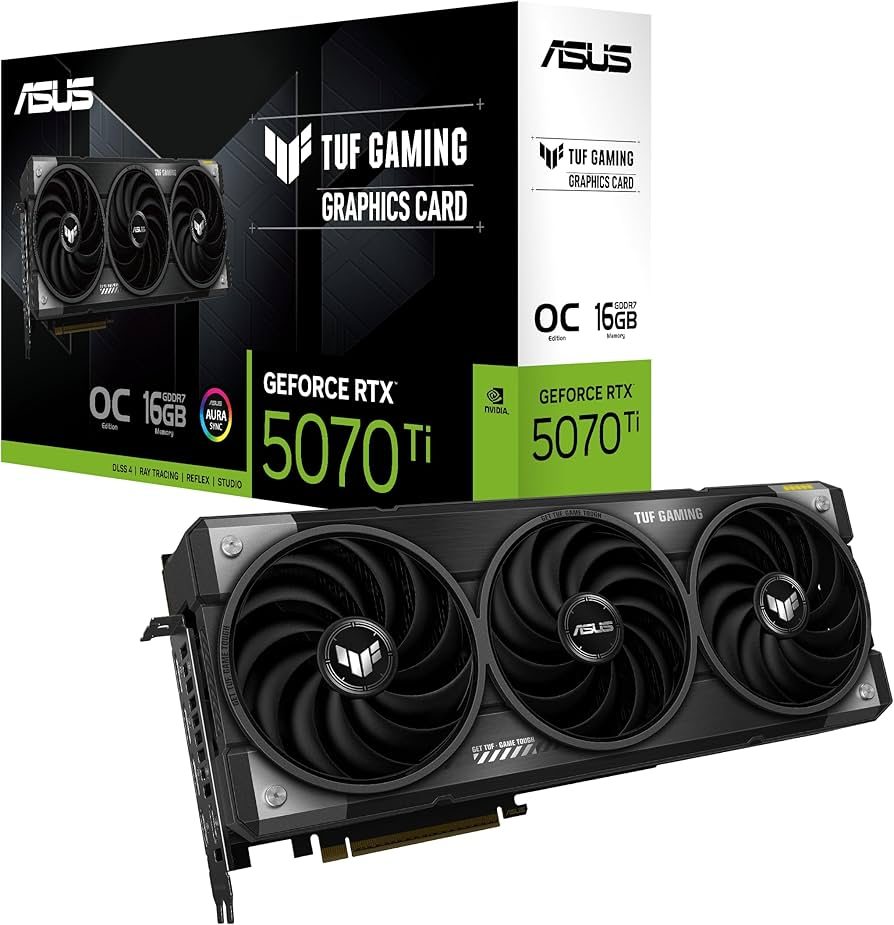 TARJETA VIDEO NVIDIA GEFORCE RTX 5070TI ASUS TUF GAMING OC NEGRO - 16GB - foto 4