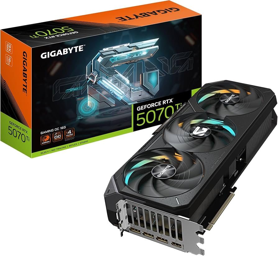 TARJETA VIDEO NVIDIA GEFORCE RTX 5070TI GIGABYTE WINDFORCE - 16GB - foto 4