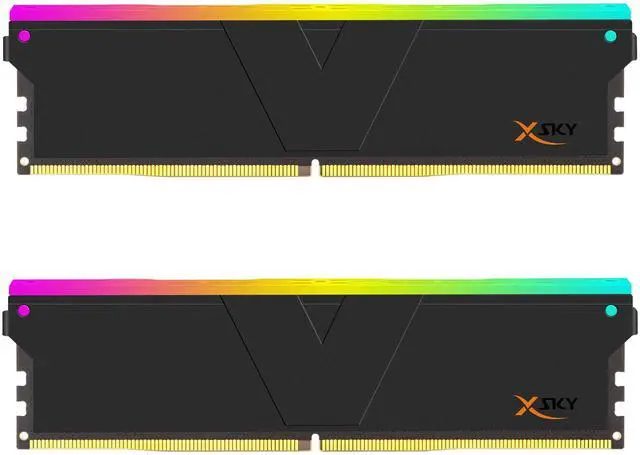V COLOR MANTA XSKY KIT 32GB 6000MHZ CL28 NEGRO RGB - foto 3