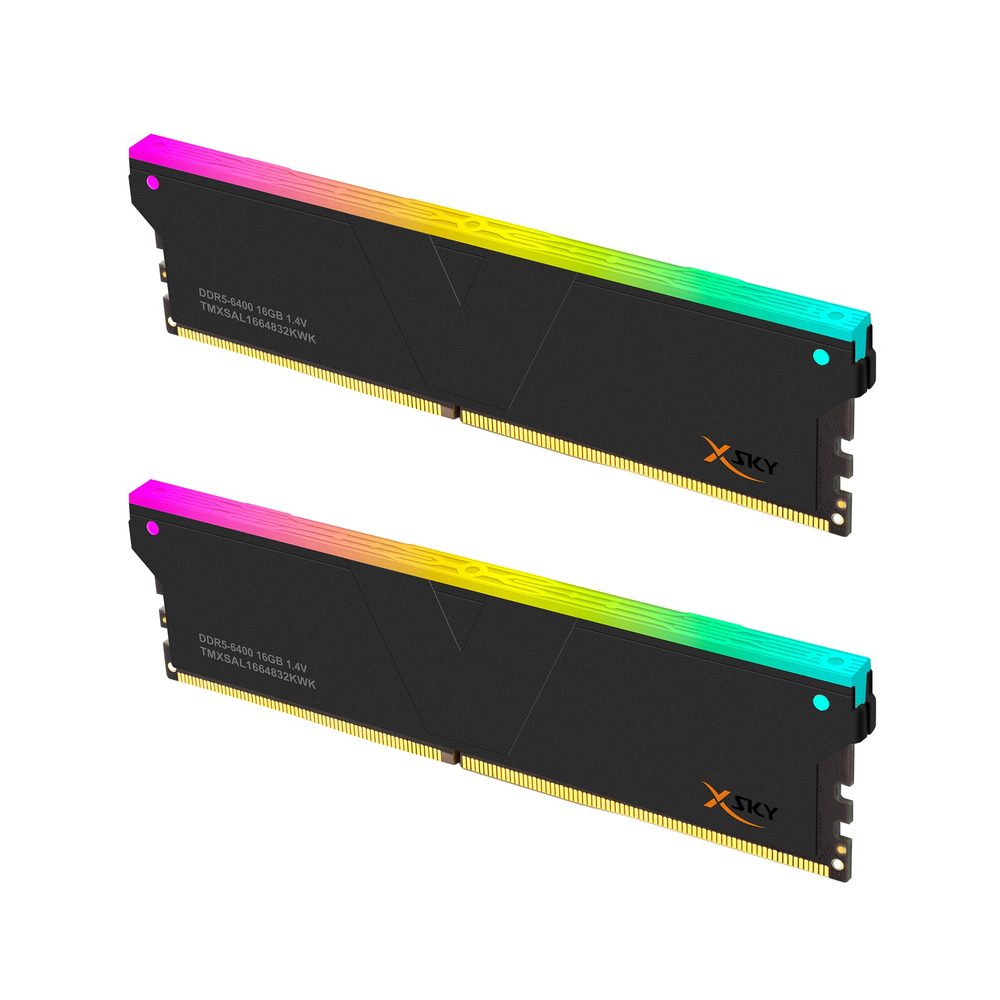 V COLOR MANTA XSKY KIT 32GB 6000MHZ CL28 NEGRO RGB - foto 4