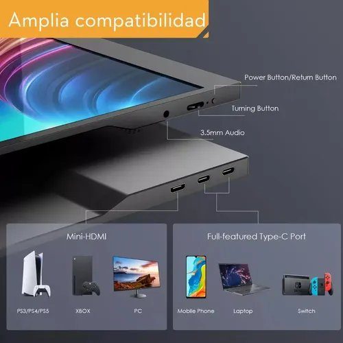 Yodoit PTM15 Monitor Portátil 15.6" - foto 3